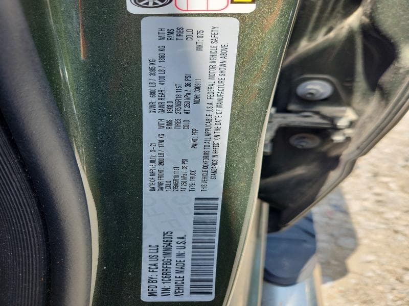 2021 RAM 1500 BIG HORN 12