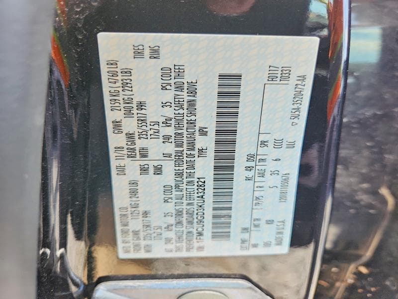 2019 FORD ESCAPE SE 13