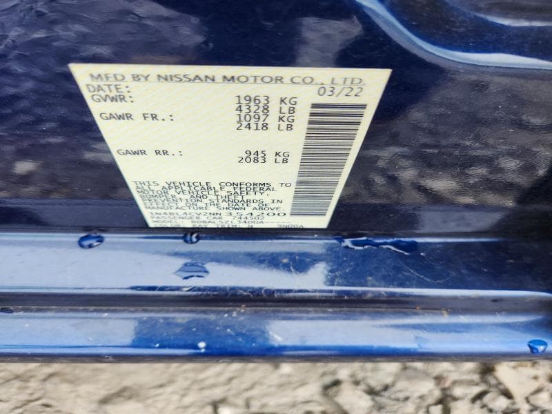 2022 NISSAN ALTIMA SR 12