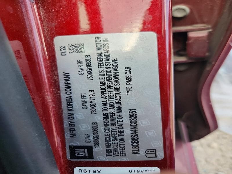 2022 CHEVROLET SPARK LS 12