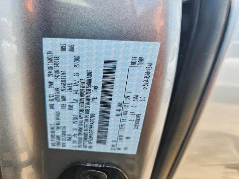 2023 FORD F150 SUPERCREW 12