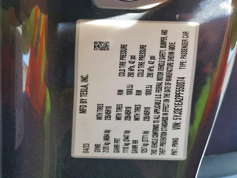 2023 TESLA MODEL 3 12