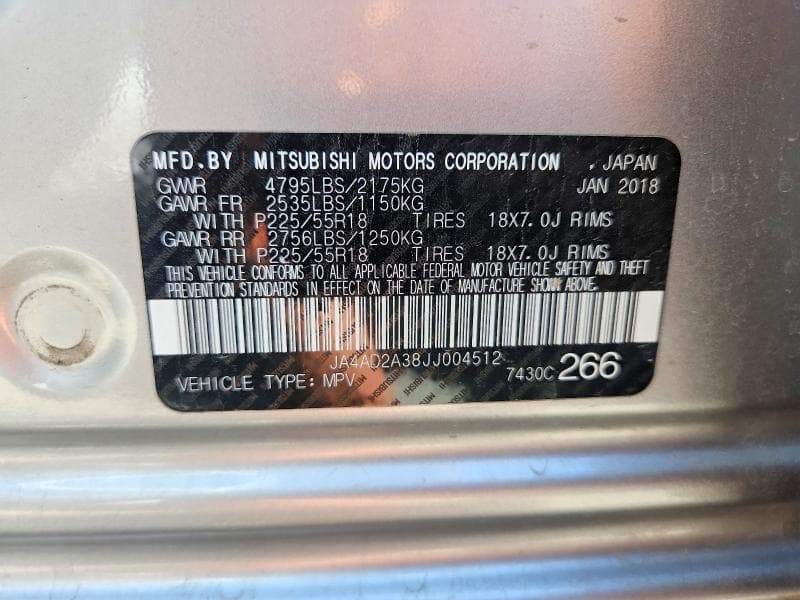 2018 MITSUBISHI OUTLANDER ES 12