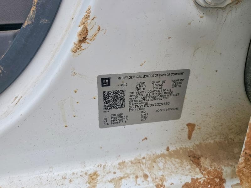 2019 GMC SIERRA LIMITED K1500 12