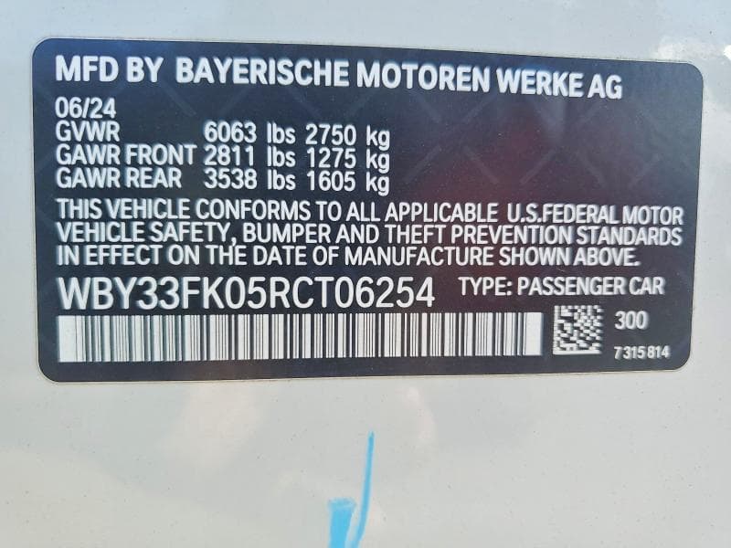 2024 BMW I5 EDRIVE 40 12