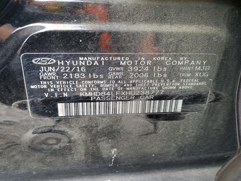 2017 HYUNDAI ELANTRA VALUE EDITION 12