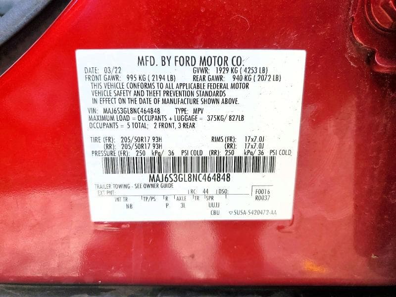 2022 FORD ECOSPORT 13