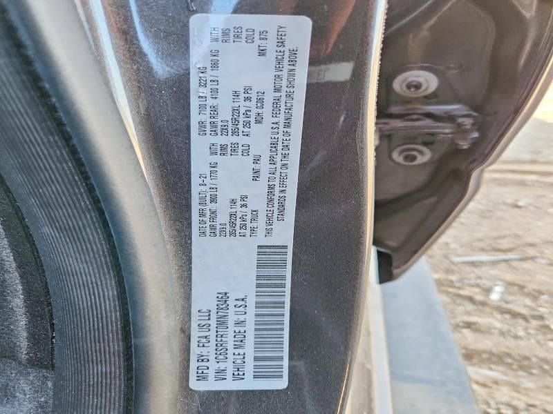 2021 RAM 1500 LARAMIE 13