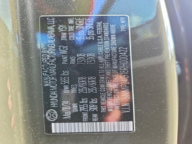 2024 HYUNDAI 4DR 12