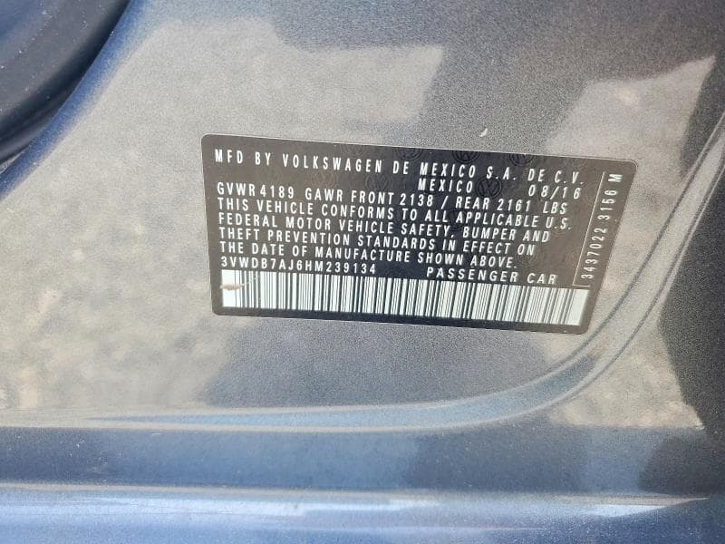 2017 VOLKSWAGEN JETTA SE SE 12