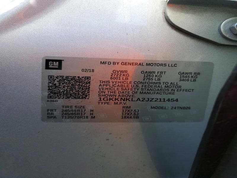 2018 GMC ACADIA SLE 14