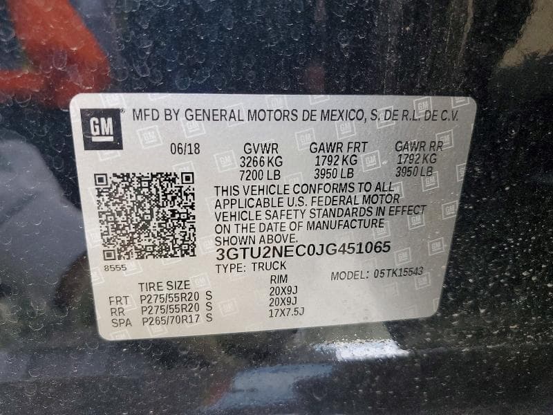 2018 GMC SIERRA K1500 SLT 12
