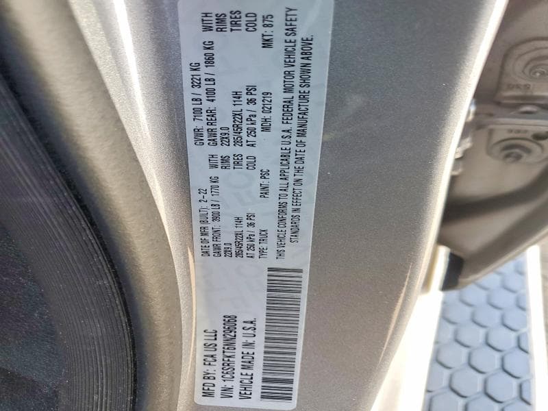 2022 RAM 1500 LONGHORN 12