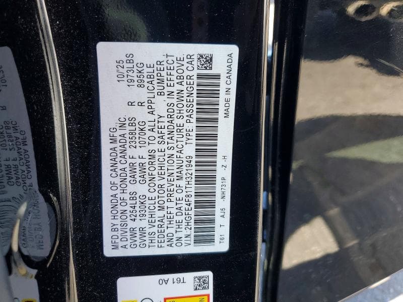 2026 HONDA CIVIC SPORT 12