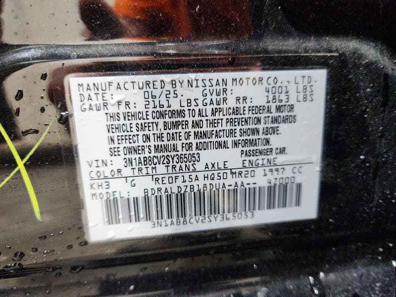 2025 NISSAN SENTRA SV 12