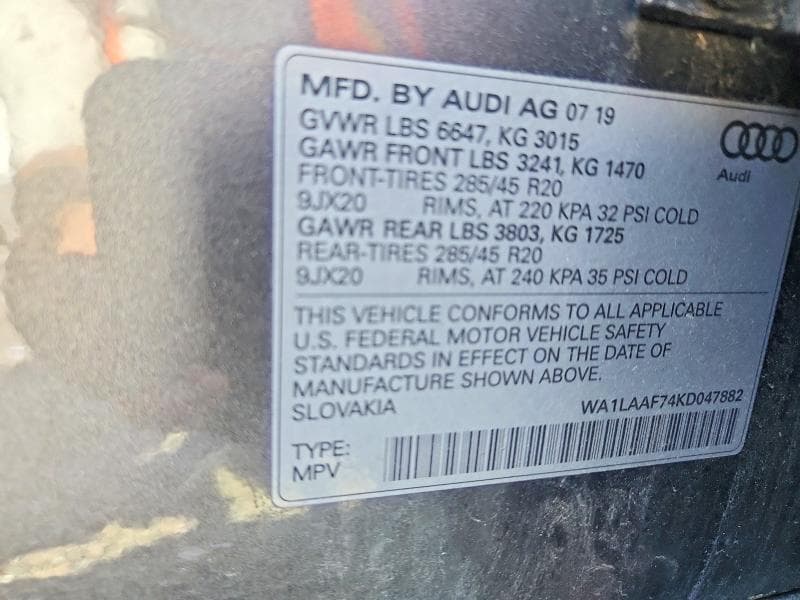 2019 AUDI Q7 PREMIUM PLUS 13