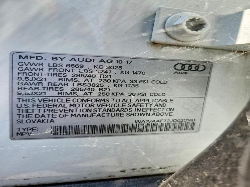 2018 AUDI Q7 PRESTIGE 14