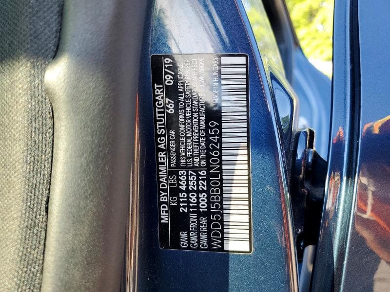 2020 MERCEDES-BENZ CLA AMG 35 4MATIC 12