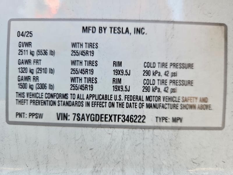 2026 TESLA MODEL Y 13