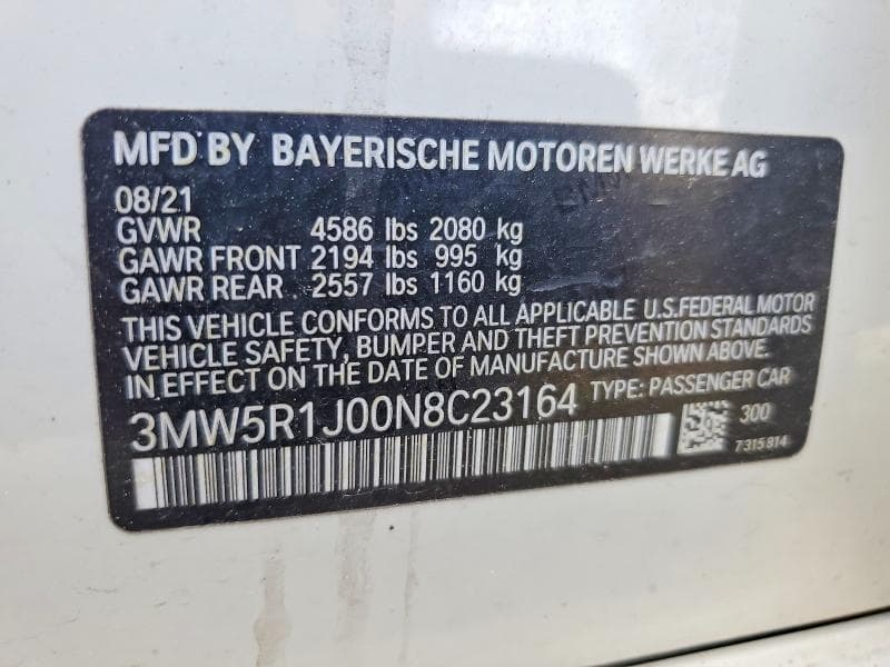 2022 BMW 330I 12