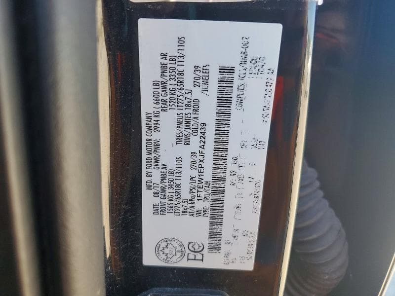 2018 FORD F150 SUPERCREW 12