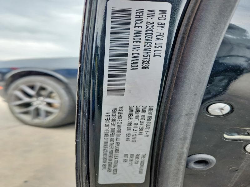 2021 DODGE CHALLENGER SXT 12