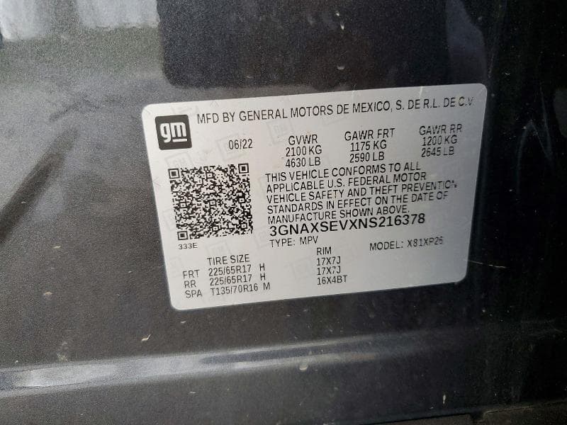 2022 CHEVROLET EQUINOX LS 13