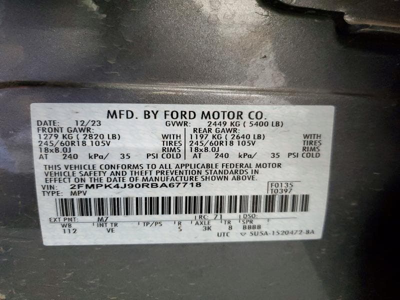 2024 FORD EDGE SEL 13