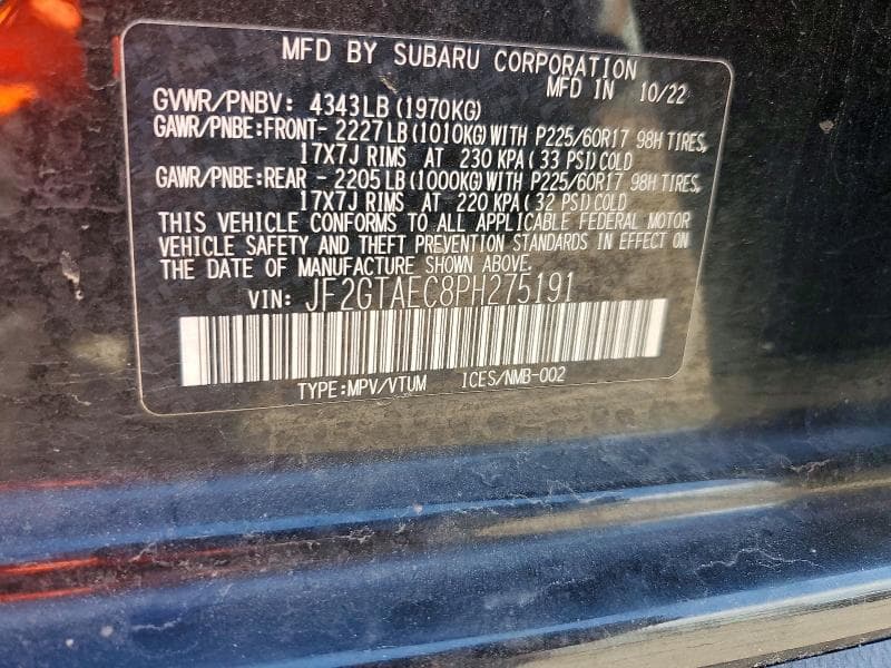2023 SUBARU CROSSTREK PREMIUM 13