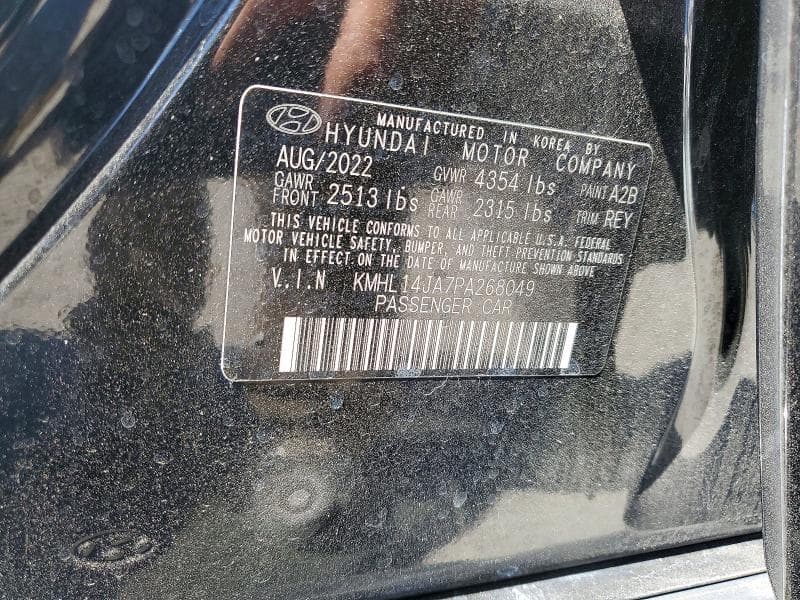 2023 HYUNDAI SONATA SEL 12
