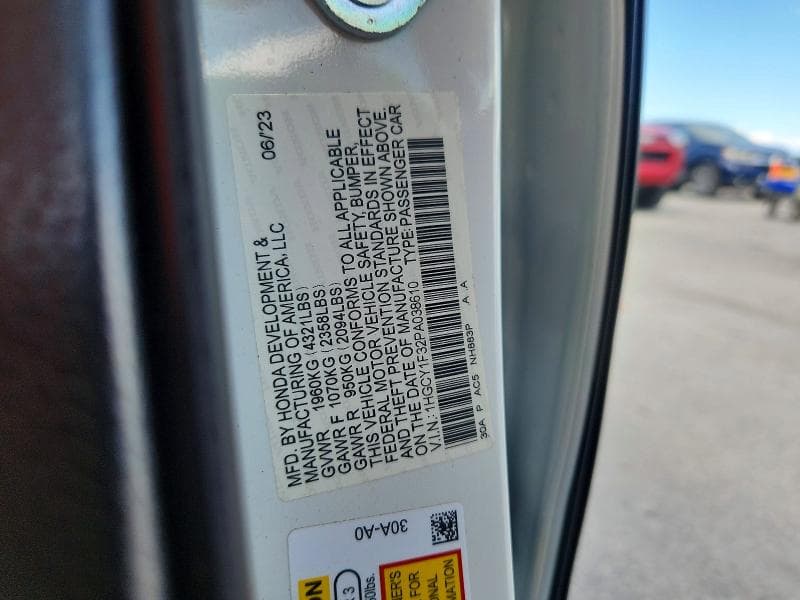2023 HONDA ACCORD EX 12