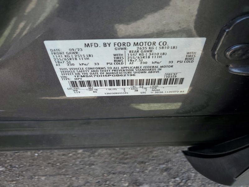 2023 FORD EXPLORER XLT 14