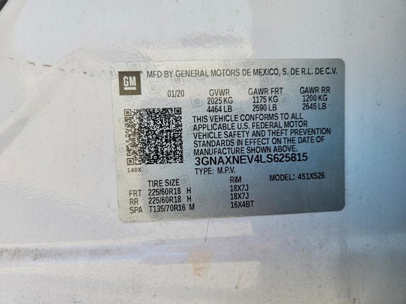 2020 CHEVROLET EQUINOX PREMIER 14