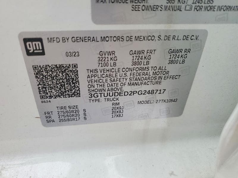 2023 GMC SIERRA K1500 SLT 12