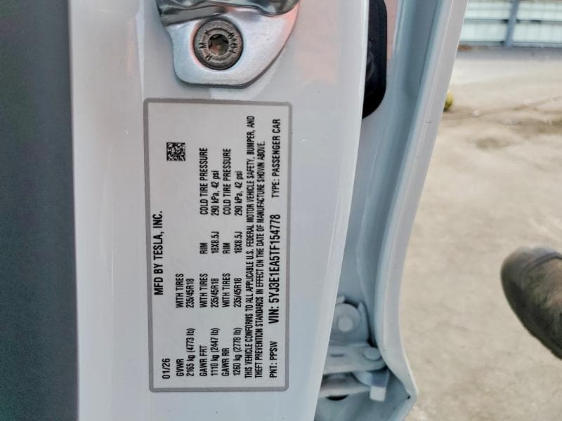 2026 TESLA MODEL 3 12