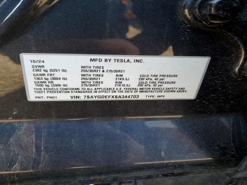 2025 TESLA MODEL Y 12