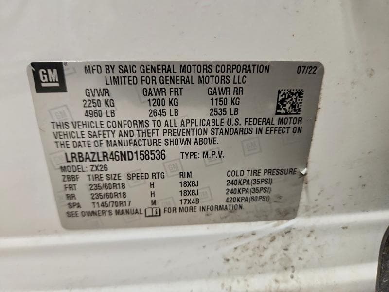 2022 BUICK ENVISION PREFERRED 13