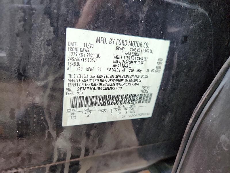 2020 FORD EDGE SEL 12