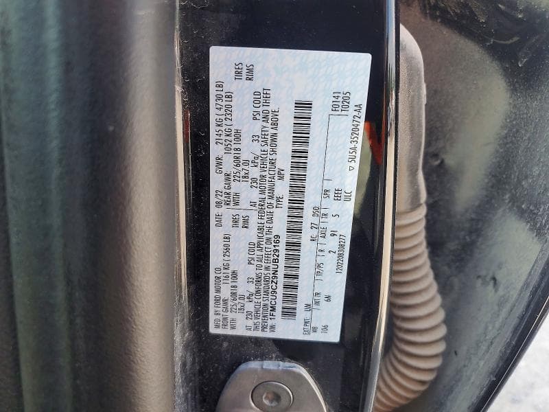2022 FORD ESCAPE SEL 13