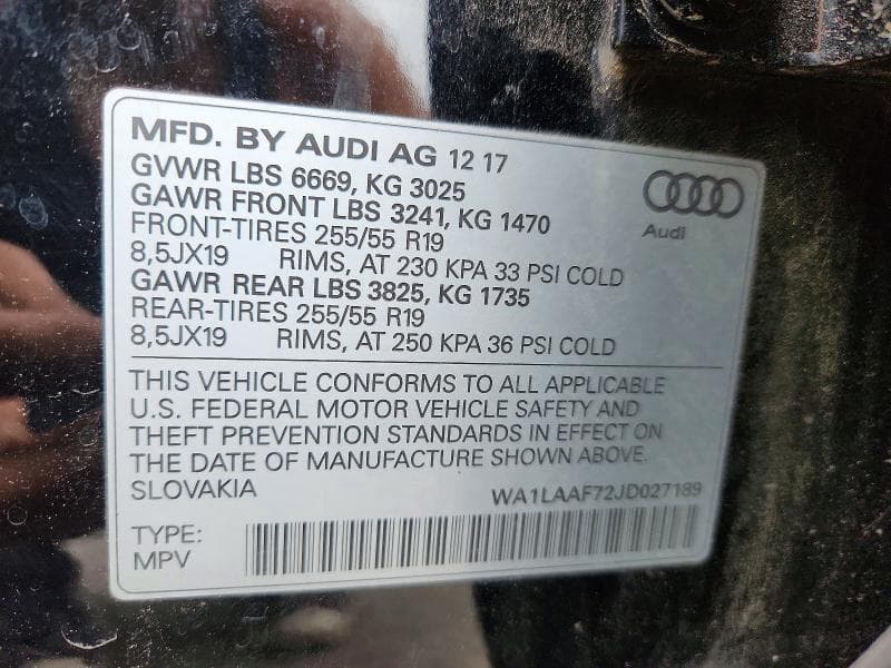 2018 AUDI Q7 PREMIUM PLUS 12