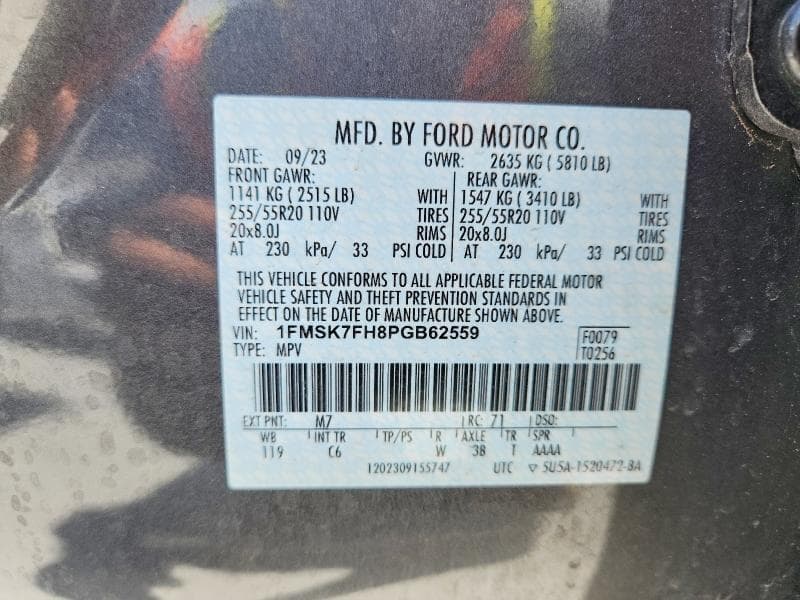 2023 FORD EXPLORER LIMITED 13