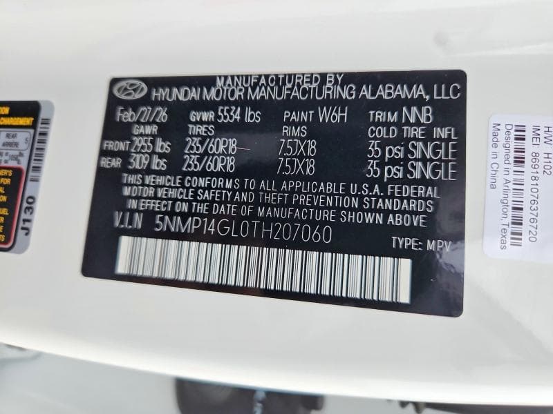 2026 HYUNDAI SANTA FE SE 13