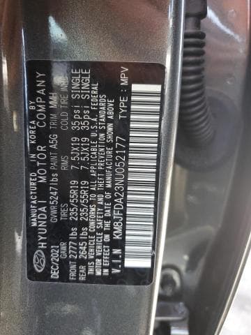 2022 HYUNDAI TUCSON LIMITED 12