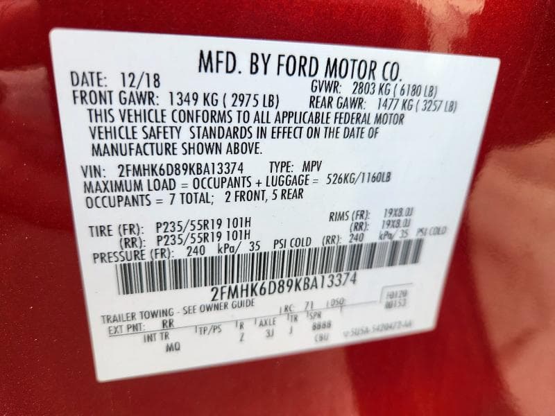 2019 FORD FLEX LIMITED 14