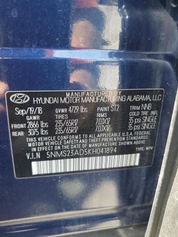 2019 HYUNDAI SANTA FE SE 13