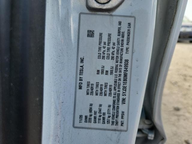 2021 TESLA MODEL 3 12