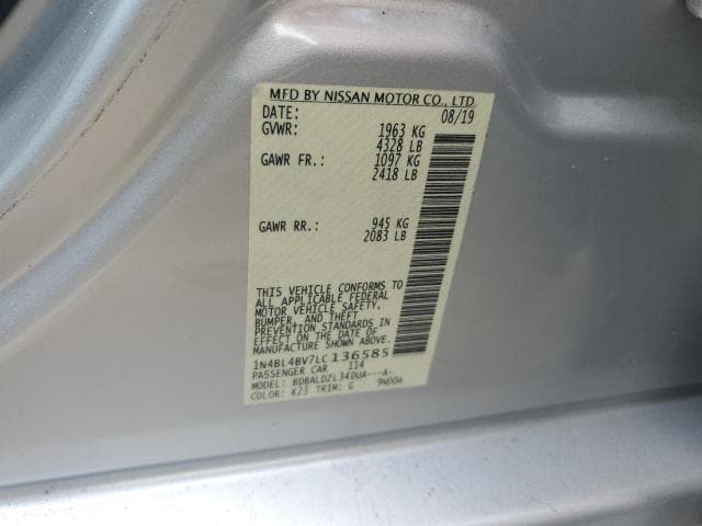 2020 NISSAN ALTIMA S 12