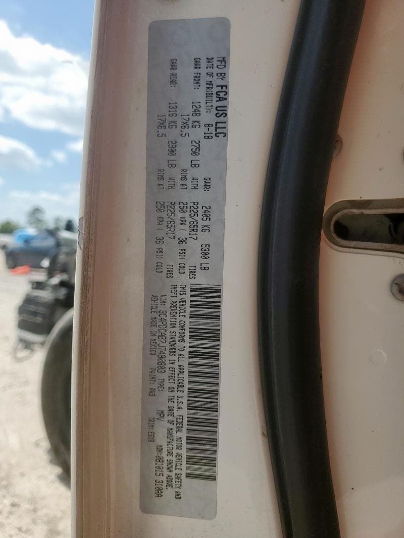2018 DODGE JOURNEY SE 14