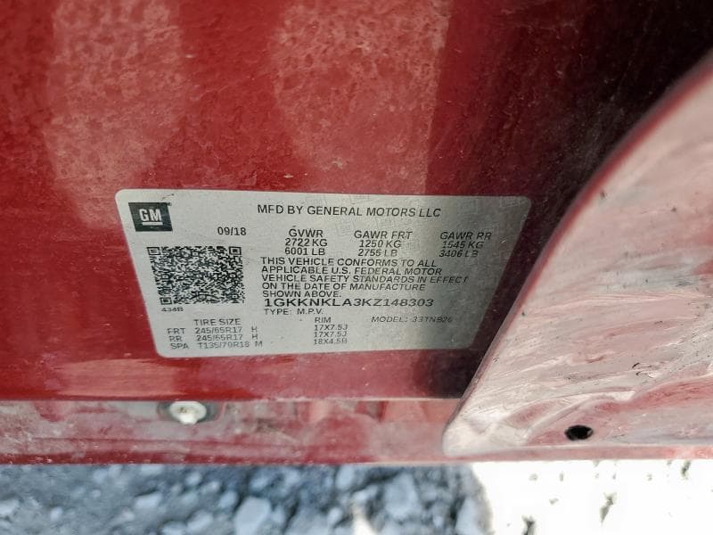 2019 GMC ACADIA SLE 13