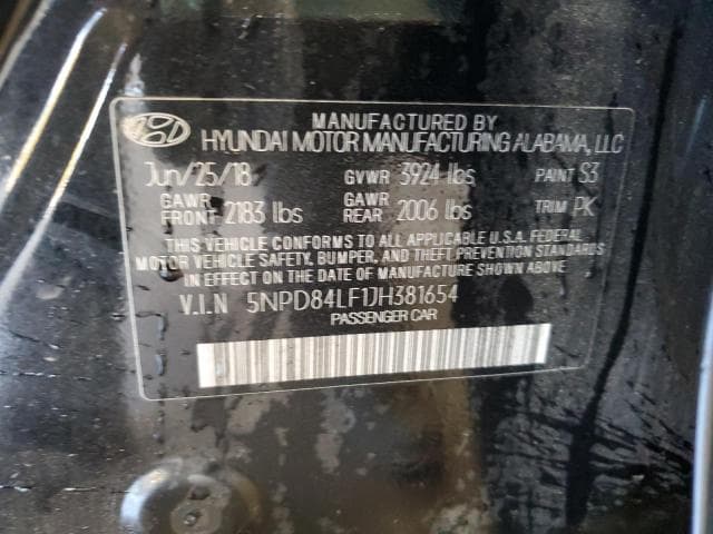 2018 HYUNDAI ELANTRA SEL 12